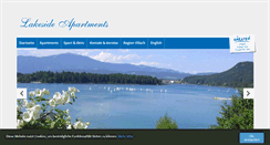 Desktop Screenshot of lakeside-apartments.at